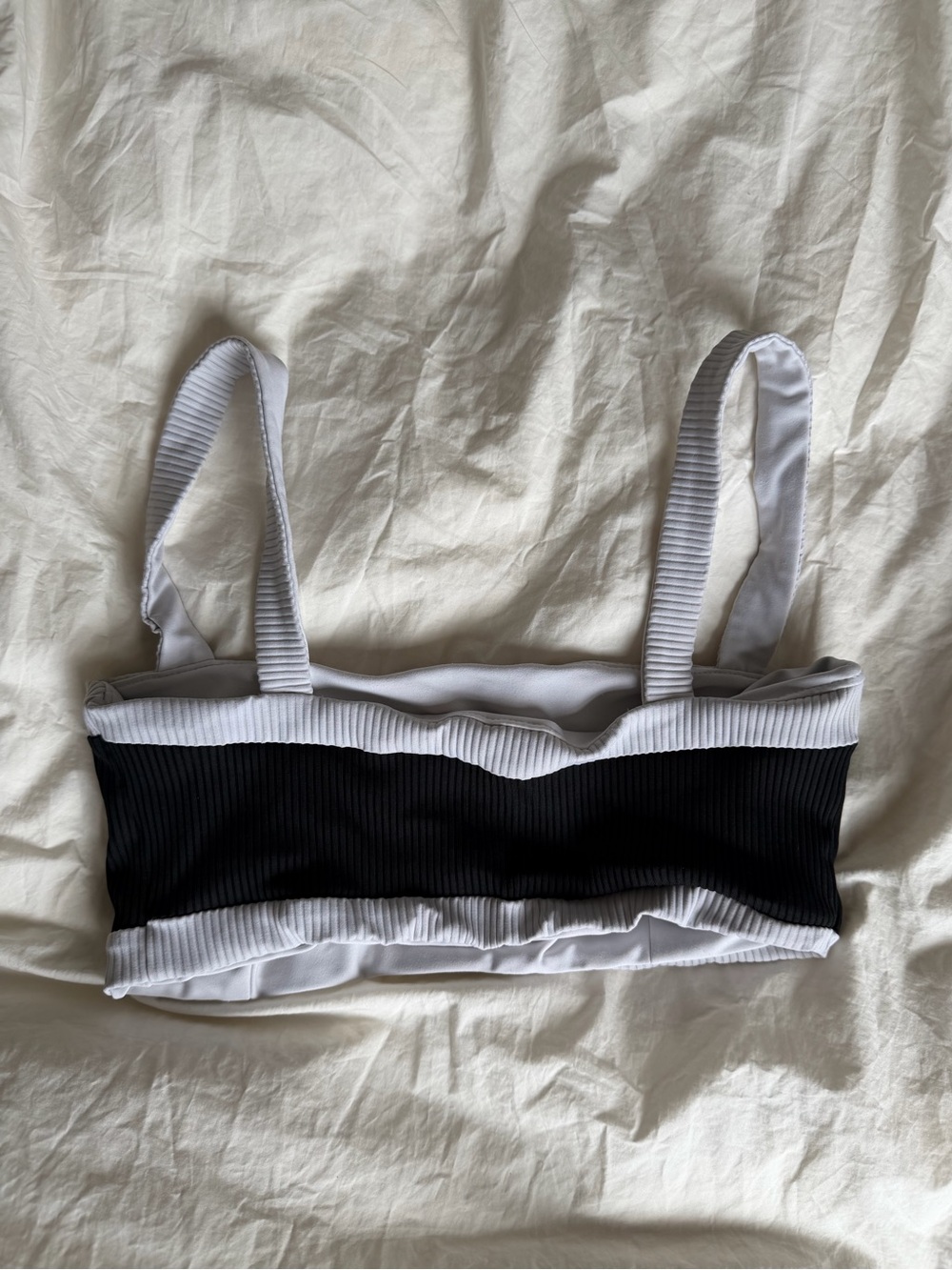 Carbon38 Ribbed Contrast Trim Sports Bra - Picture 2 of 3